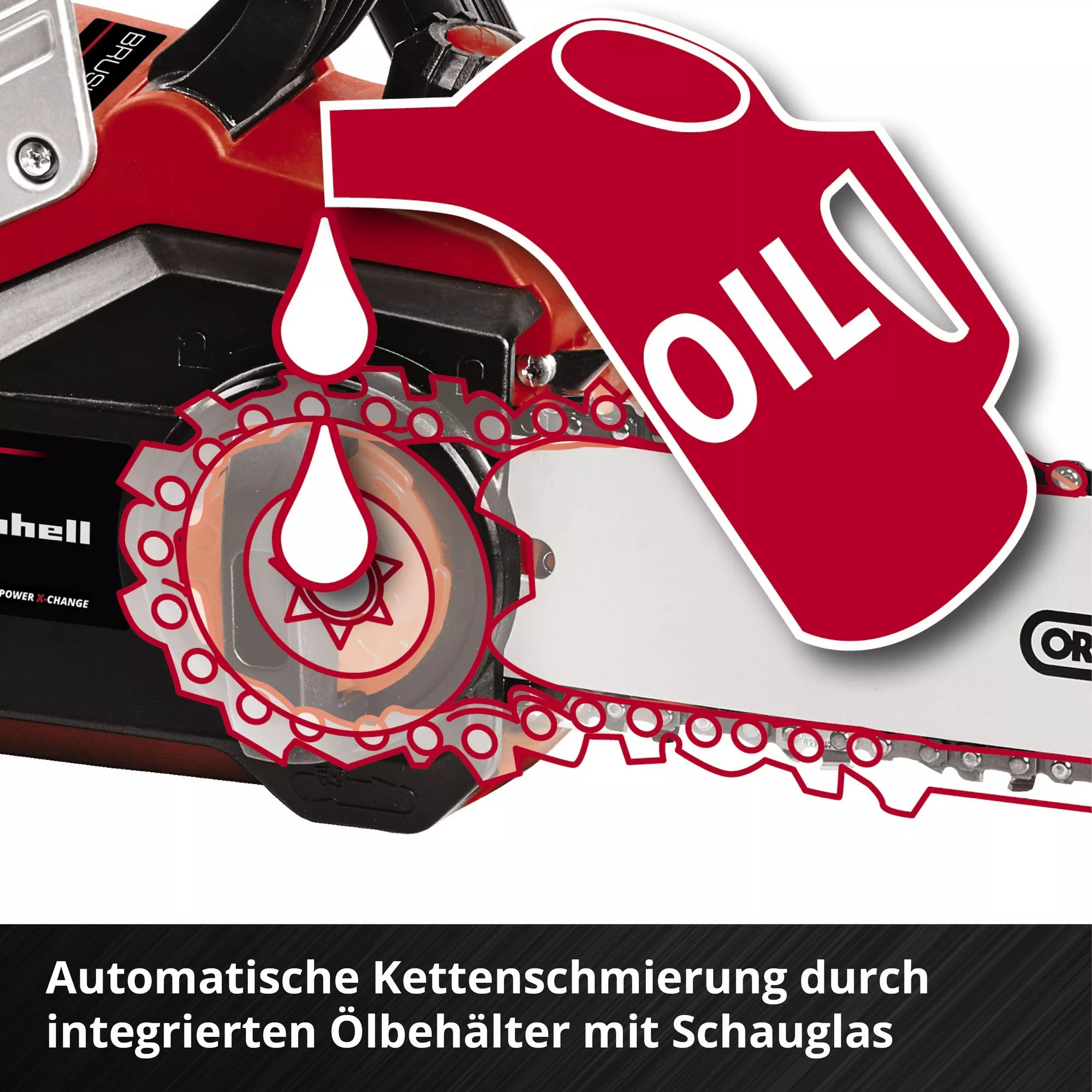 Einhell Professional Akku-Kettensäge GP-LC 36/35 Li-Solo – 36 V, 33 cm, Brushless, ohne Akku