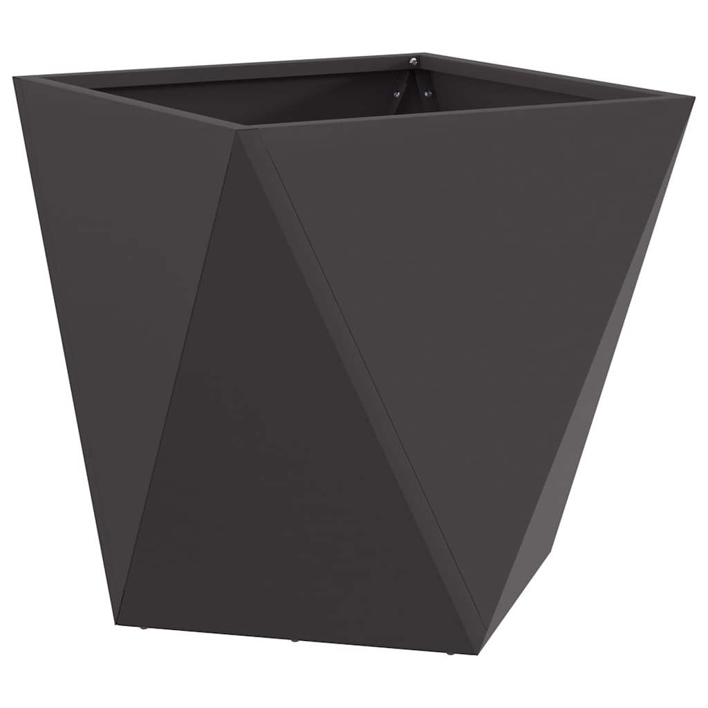 Pflanzkübel Metall Schwarz 40×40×40 cm – Robuste Blumenkübel aus Stahl für Garten & Terrasse
