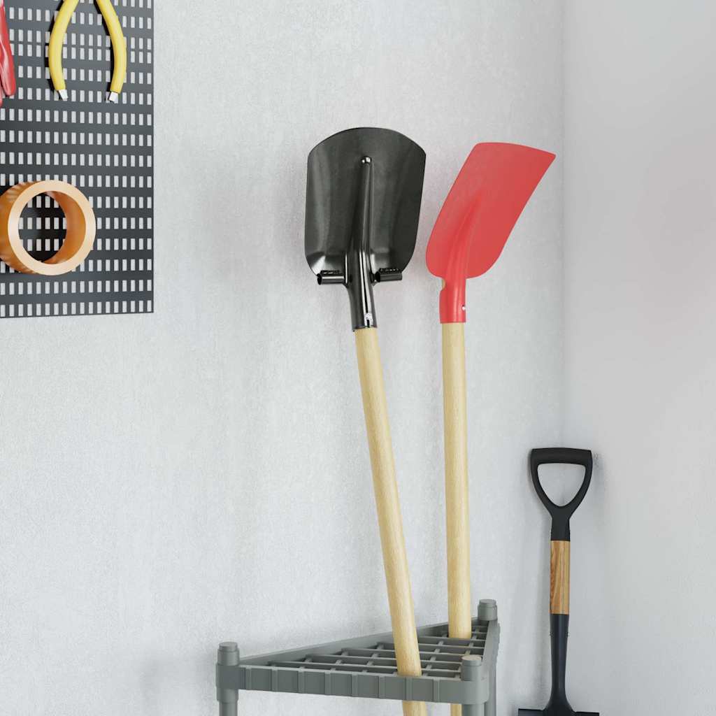 Schaufelkopf aus pulverbeschichtetem Stahl – 33 x 21 cm – Ersatz Schaufelblatt Silber